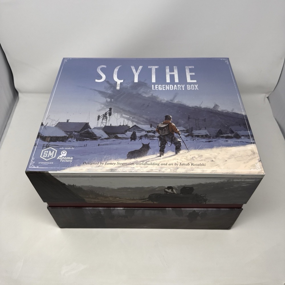 Scythe: Legendary Box - All Expansions + Extras/upgrades/promos/insert -Preowned